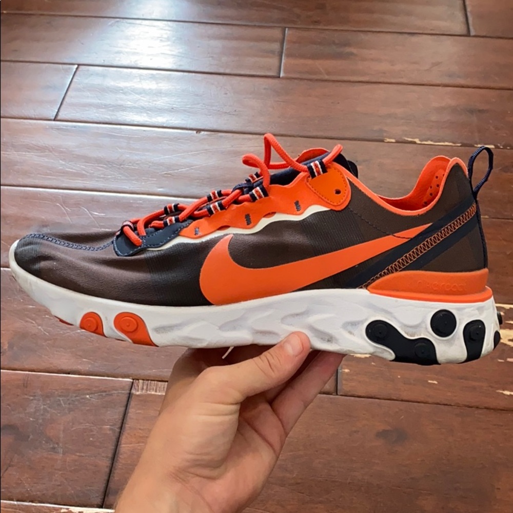 Nike React Element 55 Chicago Bears Shoes Size 12